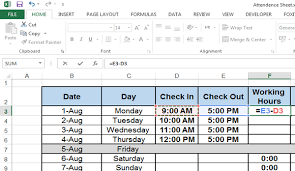 difference between two times in excel
