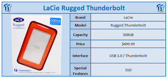 lacie rugged usb 3 0 thunderbolt 500gb