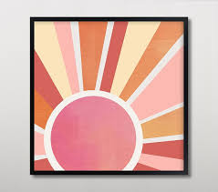 Minted Ombre Sun Wall Art By Alison