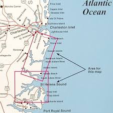 Top Spot Fishing Map N234 Stono River To St Helena Sound