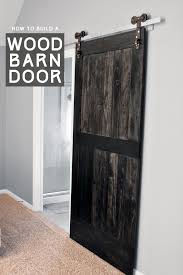 wood barn door gray house studio