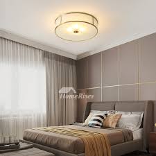 Copper Bedroom Ceiling Lamp Round Study
