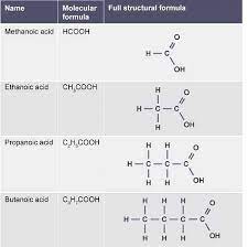 formula of methanioc acid edurev