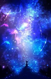 There are 63 dark blue aesthetic desktop wallpapers published on this page. Galaxy Anime Blue Wallpaper