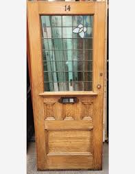 Art Deco Solid Oak Front Door With
