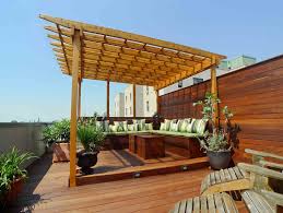 Rooftop Terrace With Covered Pergola