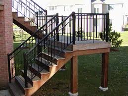 outdoor stair railing solutions for