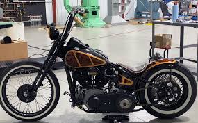 restyled 1947 knucklehead bobber has