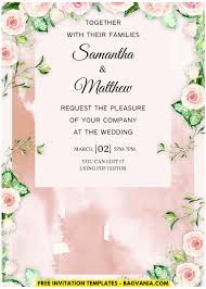 timeless romance wedding invitation
