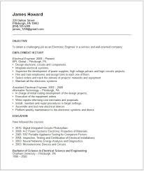 Electrical Engineering Internship Resume Technical Resume Writing and IT Resume Samples