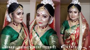 glowing bengali bridal makeup with