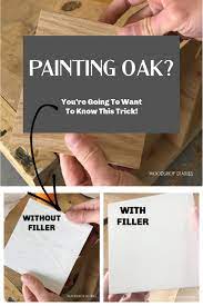 how to fill wood grain before painting