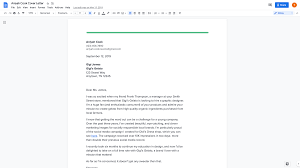 lesson how to write a cover letter
