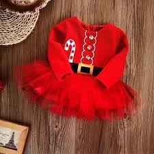 Baby Girl Long Sleeve Christmas Tulle Dress Boutique