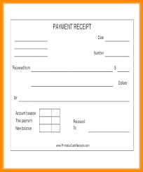 Cash Payment Receipt Form Sample Of Payment Receipt Cash Paid Out