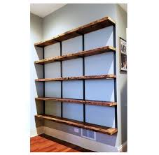 Reclaimed Wood Bookshelf Wall Mount