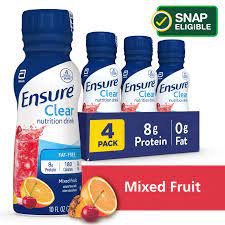 ensure clear nutrition drink mixed