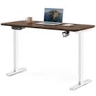Height Adjustable Electric Motor Sit to Stand Computer Home and Office Standing Desk - White Frame (55inx24in Top Included)  MotionGrey
