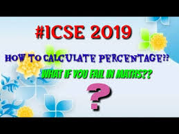 icse 2019 how to calculate percene