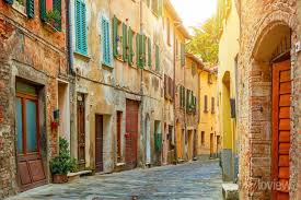 Beautiful Alley In Tuscany Old Town