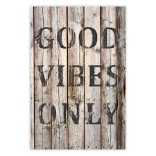 wall poster retro good vibes only
