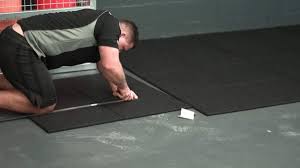 how to install rubber flooring the