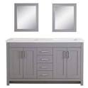 Double sink cabinet