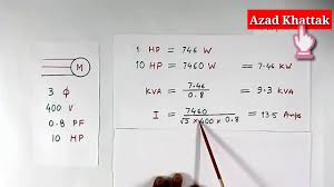 Hp To Kw Capacitor Kvar Size Calculation For Motor Azad_khan Mohammad_azad_khan