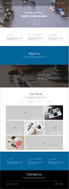 Axure Template Website With Parallax
