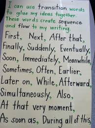 Transition Words  These could be useful in developing science literacy 