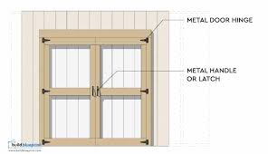 shed double door diy plans build