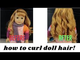 how to curl american doll hair