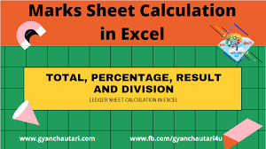 calculate ledger sheet in excel total