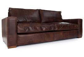 battersea sofa bed vine leather 3