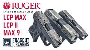 engraved slides for ruger max 9 lcp2