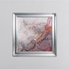Pink Marble Framed Wall Art Framed