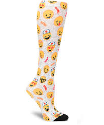 Nurse Mates Emoji Compression Socks