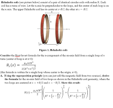 Solved Helmholtz Coils See Picture