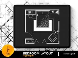 Architectural Bedroom Layout For