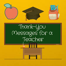 thank you note or card for teachers