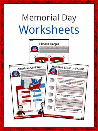 Speeches for veteran's day are common, but these five facts about veteran's day will gi. Memorial Day Facts Worksheets Historical Information For Kids