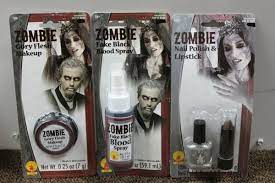3 set zombie makeup black blood gory