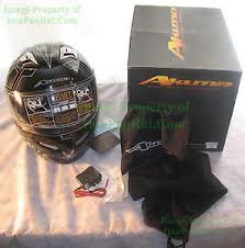 Details About Brand New Akuma Stealth Motorcycle Helmet 2x Large With Led Lights Usaf Xxl Gb