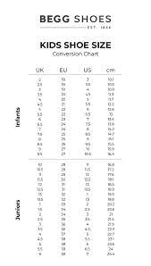 kids shoe size conversion chart