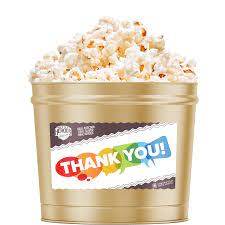 thank you popcorn gift tin kettle