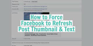 Enter the address of the page you want to force refresh in the address bar at the top of your web browser. How To Refresh Your Url Using The Facebook Debugger By Danielle Medium