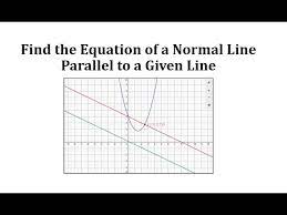 Find The Equation Of A Normal Line That