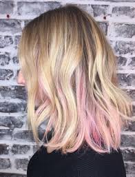 A pixie cut with blonde highlights will make you look feminine and chic, even if your hair is now considerably shorter. Peekaboo Pink Highlights Ellerizzles Pink Peekaboo Hair Pink Blonde Hair Peekaboo Hair