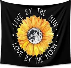 Shop for sunflower decor at bed bath & beyond. Sunflower Moon Tapestry Inspirational Quote Boho Style Tapestry Wall Hanging For Bedroom Living Room Decor Buy On Zoodmall Sunflower Moon Tapestry Inspirational Quote Boho Style Tapestry Wall Hanging For Bedroom Living Room Decor Best