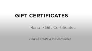 How To Create A Gift Certificate